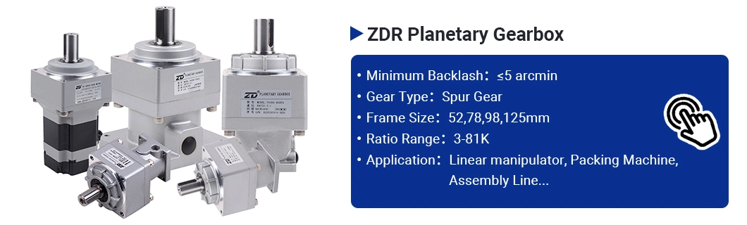 ZD Low Backlash High Torque Helical Gear Planetary Gearbox Speed Reducer For Servo Motor